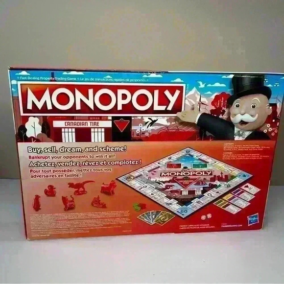 🇨🇦 BNIB Factory Sealed - MONOPOLY Game Canadian Tire 100th Anniversary BILINGUAL - Picture 4 of 9